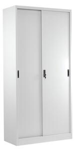 Шкаф Carmen CR-1266 J, 4 бр. рафтове, гладко покритие, прахово боядисан метал, светло сив