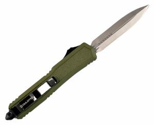 Нож Dulotec K188A-GR, неръждаема стомана, 90 мм, с плъзгач, зелен