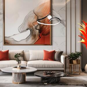 Milagro Lighting LED висяща лампа Perla, метал, акрил, черна, 4000 K, Черен, Дневна/трапезария, Метал, Модерен