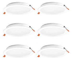 Osram - Комплект 6x вградени LED осветителни тела ESSENTIAL LED/18W/230V Ø 22 см бели