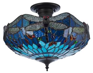 Endon 111897 - Плафонен полилей Tiffany DRAGONFLY 3xE27/10W/230V пр. 41 cm