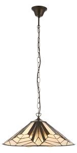 Endon 111922 - Полилей на верига Tiffany ASTORIA 3xE27/10W/230V Ø 48 см