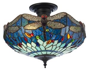 Endon 111897 - Плафонен полилей Tiffany DRAGONFLY 3xE27/10W/230V пр. 41 cm
