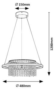 Rabalux 72353 - LED полилей на кабел MARIBELL LED/40W/230V 3000/3500/4000K
