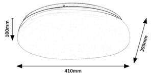 Rabalux 75053 - LED плафон за баня CALIOPE LED/24W/230V IP44 Ø 41 cm