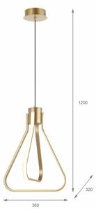 LED полилей на кабел ZING LED/19W/230V златен