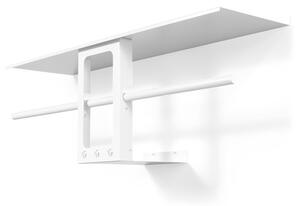 Бяла стоманена стенна закачалка с рафт 100 cm Luno Small – Spinder Design