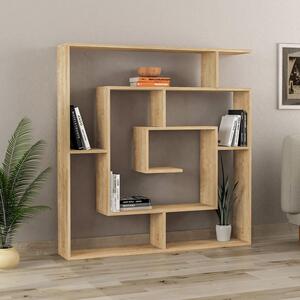 Labirent меламинов библиотека в дъбов цвят 125x22x129см