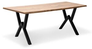 Маса Walter Mdf/металик в цвят акация 160x80x75см