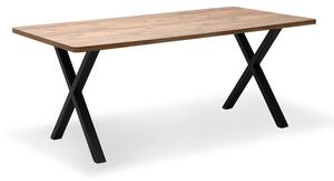 Маса Jeremy Mdf/металик в цвят акация 160x80x75см