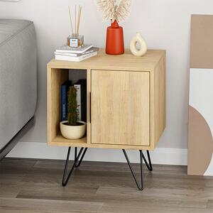 Нощно шкафче Glynn от меламин в дъб 50,2x44,6x60см