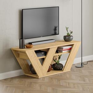 Меламинов ТВ шкаф Pipralla в цвят дъб 110x30x40см