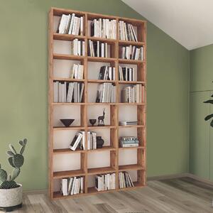 Книжна етажерка Fyodor меламинов в цвят борова дъб 102x16x178см
