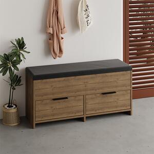 Меламинов пейка за обувки Cove в светлокафяв цвят 106x34x51.5см