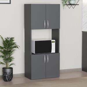 Кухненски шкаф от меламин Armado в антрацитен цвят 60x32x140см