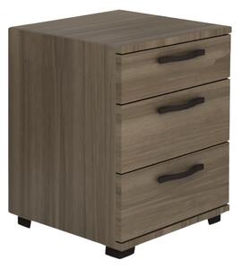 Нощно шкафче Roco от меламин в орехов цвят 40x39x57см