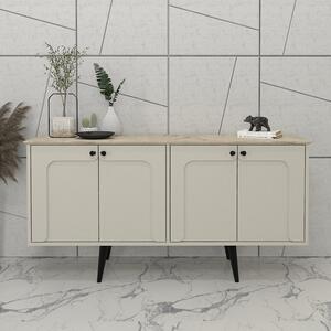 Севиля меламинов конзола в пясъчен - цвят травертин 150x44.6x72.2см