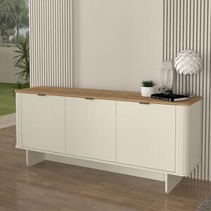 Бохема меламинов конзола в слонова кост - цвят сеpet дъб 180x47x76.6см