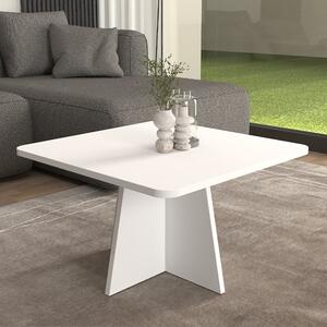 Меламинов кафе маса Захар в бял цвят 60x60x36.8см