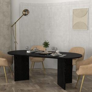 Меламиново трапезарно маса Cortado в цвят сенкрон черен 200x90x74см