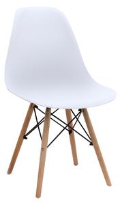 Трапезен стол Nova PP в бял цвят 46x51x80см