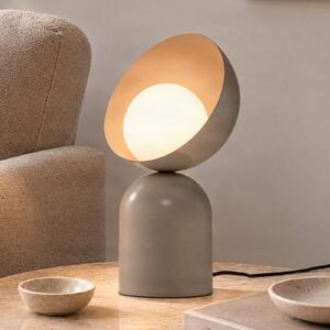 EMIBIG LIGHTING Настолна лампа Boto LN1, сива, стомана/стъкло, височина 31 cm, G9, Сив, Дневна/трапезария, Метал, Модерен