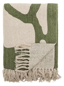Зелено одеяло със смес от памук 130x160 cm Dalmine – Bloomingville