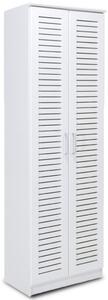 Шкаф за обувки Sante 21 чифта бял 60x37x183 см