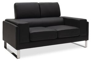 Диван Shea за 2 места черен 158x80x87 см