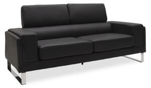 Диван Shea за 3 места Черен 198x80x87 см