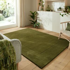 Килим с текстурирана вълнена рамка зелено 120X170 см, Flair Rugs