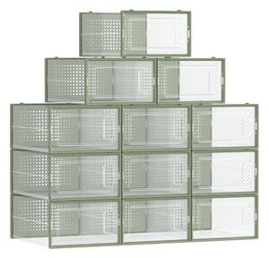 Шкаф за обувки от пластмаса Songmics прозрачен 33.3x23x14 см