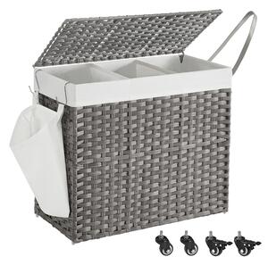 Кош за пране Songmics Сив 70x36x66 см