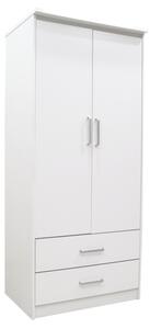 Гардероб за спалня Olympus A Pako World White 81x57x183 cm