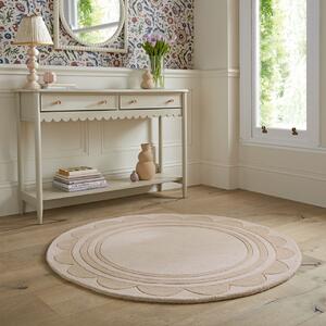 Килим Lois Scallop Natural 120X120 cm, Flair Rugs