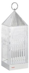 Kartell LED настолна лампа за презареждане Фенер, кристал, рециклиран, IP54