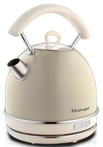 Електрическа кана/чайник Ariete VINTAGE 2877/03, 2000W, 1.7 л, Стоманен корпус, Студена повърхност, 360 основа, Бежов