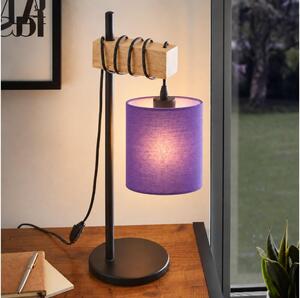 BRILAGI - Настолна лампа NUBILA 1xE27/40W/230V кафява/черна/лилава