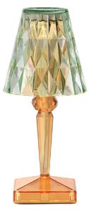 Kartell LED настолна лампа с батерия Батерия, 30 см, зелена/оранжева, IP54