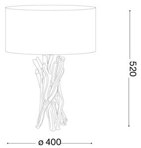 Ideal Lux - Настолна лампа DRIFTWOOD 1xE27/60W/230V гуава