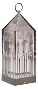Kartell LED настолна лампа за презареждане Фенер, дим, рециклиран, IP54