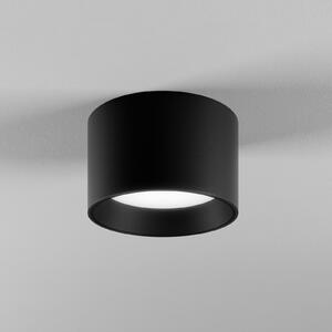 Egger Licht Осветително тяло DLS Ringo black Ø 12,6 cm алуминий IP54 3 000 K, Затъмняване, Черен, Баня, Метал, Модерен