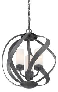 Quintiesse QN-BLACKSMITH-3P-OBK -Външен полилей BLACKSMITH 3xE14/40W/230V IP44 черен