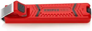 Knipex Кабелен нож, за изолация Ø4-16мм, червена ръкохватка 130мм, с фиксатор, - K162016SB