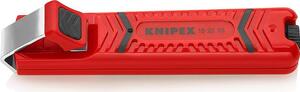 Knipex Кабелен нож, за изолация Ø8-28мм, червена ръкохватка 130мм, с фиксатор, - K162028SB
