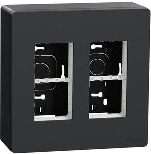 SE Моноблок за открит монтаж 2x4 мод. цвят Антрацит Unica System+ - NU122454
