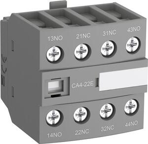 ABB Помощен контакт с 2NO+2NC /CA4-22E/ за контактори AF09...96 за челен монтаж - 1SBN010140R1022