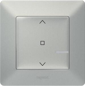 Netatmo Ключ за щори жичен Smart, ИЗИСКВА НЕУТРАЛА, Valena Life Алуминий с рамка Legrand - 752390