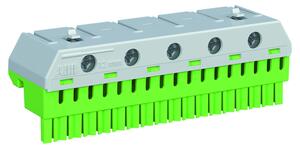 ABB Клема изолирана ЗЕЛЕНА 5х25mm2 + 17х4mm2 63A - 2CPX062761R9999