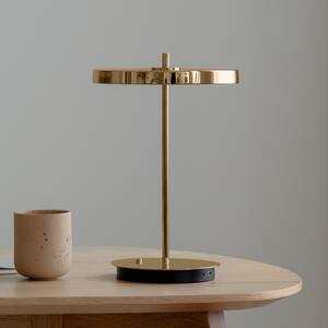 UMAGE LED настолна лампа с акумулатор Asteria Move, полиран месинг, 31 см, Затъмняване, Злато / месинг, Дневна/трапезария, Метал, Дизайн